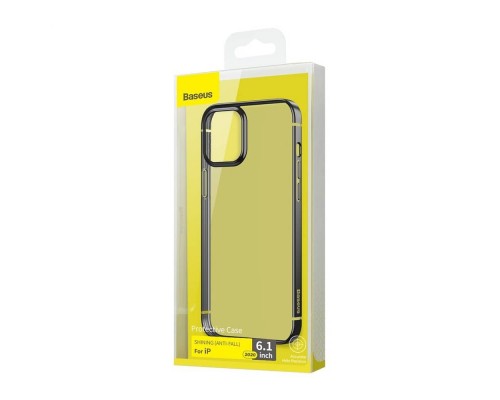 Силіконовий чохол Baseus Shining для iPhone 12 mini Transparent/Black (ARAPIPH54N-MD01)
