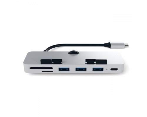 USB-хаб Satechi Aluminum Type-C Clamp Hub Pro Silver (ST-TCIMHS)