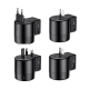 Адаптер живлення Baseus Rotation Type Universal Charger Black (ACCHZ-01)