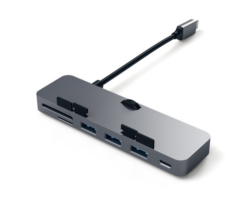 USB-хаб Satechi Aluminum Type-C Clamp Hub Pro Space Gray (ST-TCIMHM)