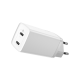 Адаптер Baseus GaN Lite Quick Charger C+C 65W EU White (CCGAN2L-E02)