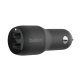 Автомобільний зарядний пристрій Belkin Car Charger 24W Dual USB-A Black (CCB001BTBK)