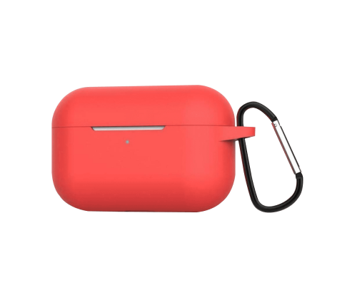 Чохол Blueo Liquid Silicone Case with Carbine для AirPods Pro Red