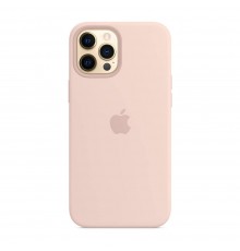 Чохол Silicone Case Full Cover для iPhone 12 Pro Max Pink Sand