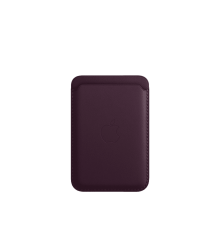 Чохол-гаманець для iPhone Leather Wallet with MagSafe Dark Cherry (MM0T3)