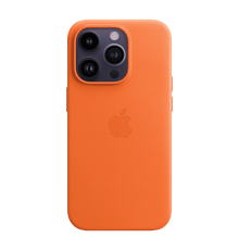Чохол шкіряний iPhone 14 Pro Leather Case with MagSafe Orange (MPPL3)