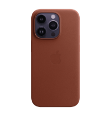 Чохол шкіряний iPhone 14 Pro Leather Case with MagSafe Umber (MPPK3)