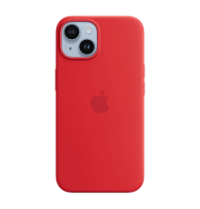 Чохол силіконовий iPhone 14 Silicone Case with MagSafe (PRODUCT)RED (MPRW3)