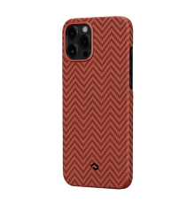 Чохол Pitaka MagEZ Herringbone для iPhone 12 Pro Max Red/Orange (KI1207PM)