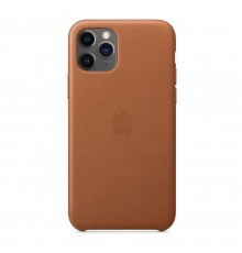 Чехол кожаный iPhone 11 Pro Leather Case Saddle Brown (MWYD2)