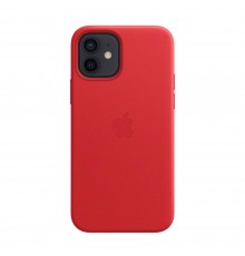 Чехол Leather Case with MagSafe для iPhone 12 mini (PRODUCT) RED (MHK73)
