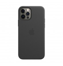 Чохол Leather Case with MagSafe для iPhone 12 Pro Max Black (MHKM3)