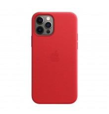 Чохол Leather Case with MagSafe для iPhone 12 Pro Max (PRODUCT)RED (MHKJ3)