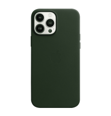 Чохол Leather Case with MagSafe для iPhone 13 Pro Max Sequoia Green (MM1Q3)