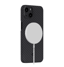 Чохол Pitaka MagEZ Case 2 Twill для iPhone 13 Black/Grey (KI1301M)